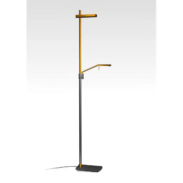 Phuket Floor Lamp 2 Light 21W Down 7W Up LED 3000K, 3000lm, Touch Dimmer, Copper Anthracite, 3yrs Warranty ITEM IS COLLECTION ONLY