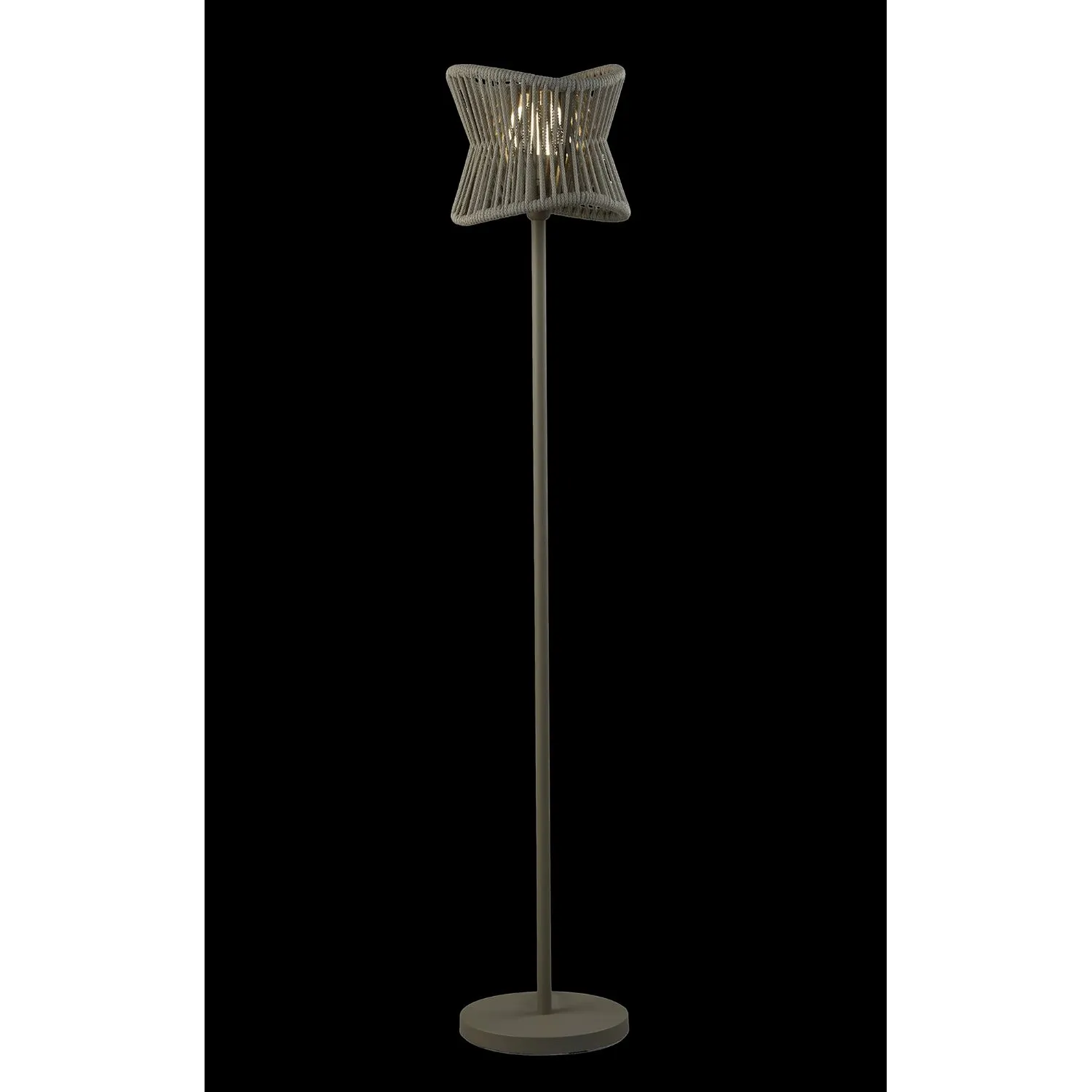 Polinesia Floor Lamp, 1 x E27, IP44, Beige Oscu, 2yrs Warranty