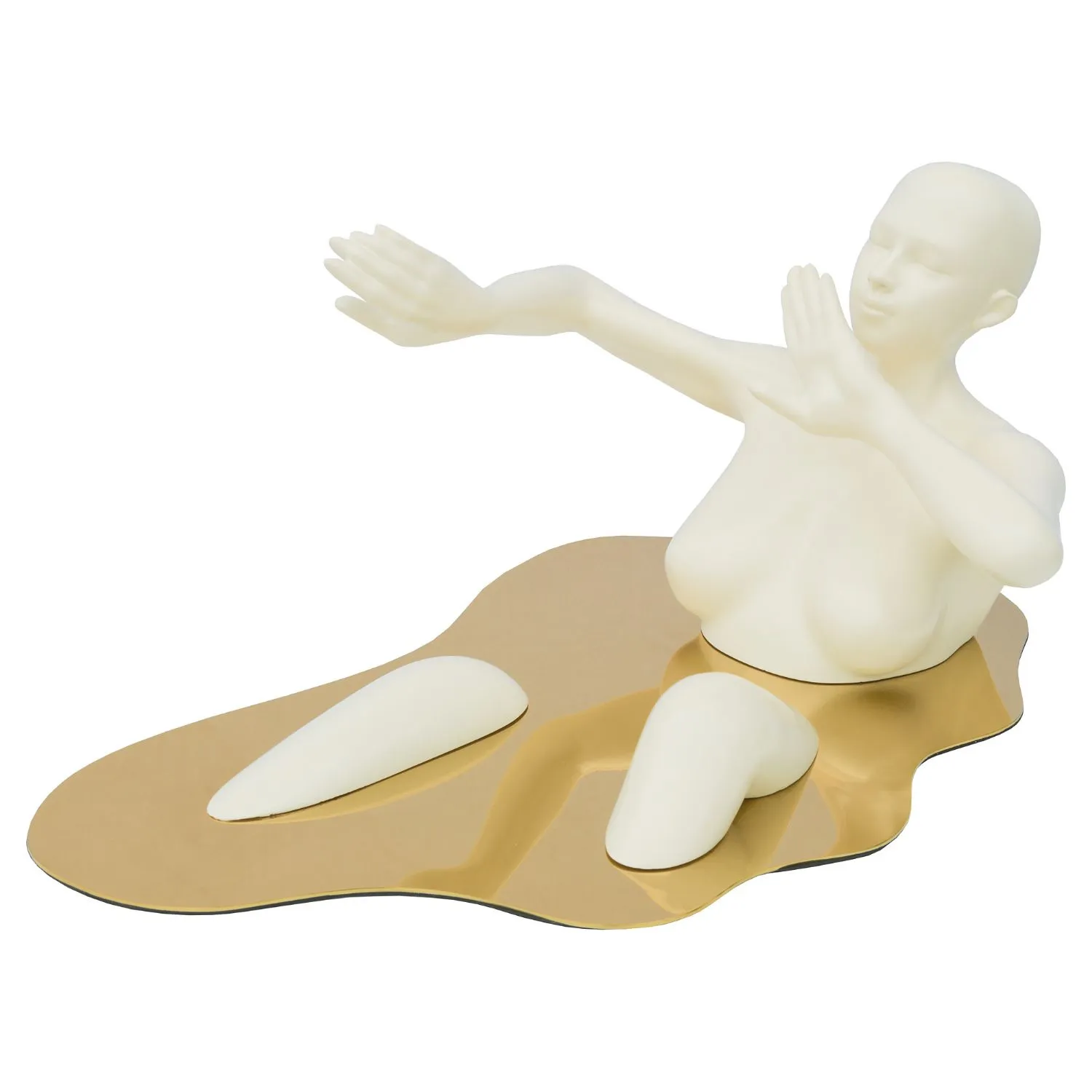 Bathing Lady Sculpture – Cream