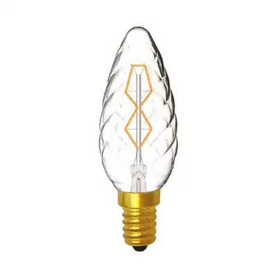 Rustica Candle Twisted S E14 Clear 25W (100 10)