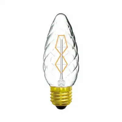Rustica Candle Twisted S E27 Clear 40W (100 10)