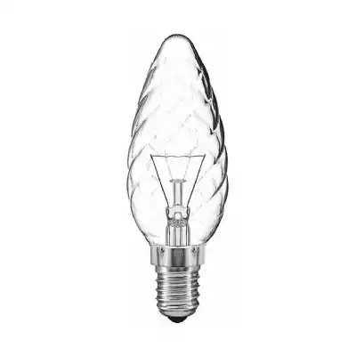 Candle 35mm Twisted E14 Clear 60W Incandescent T (100 10)