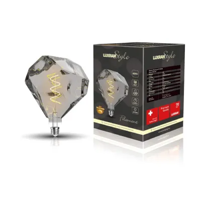 Smoke Finish Classic Style LED E27 Dimmable Light Bulb