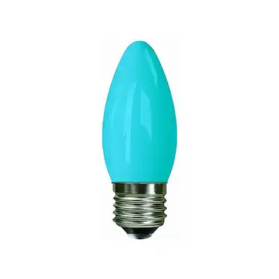 Decorative Multi LED Candle E27 0.3W Blue (10 10)