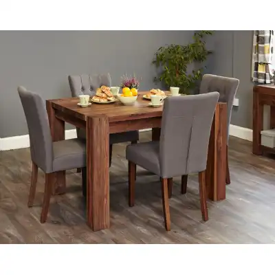 Solid Walnut 4 Seater 120cm Small Dining Table