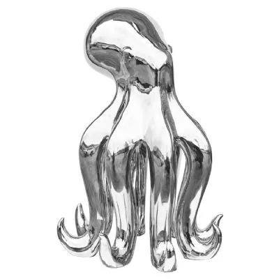 Ceramic Silver Octopus
