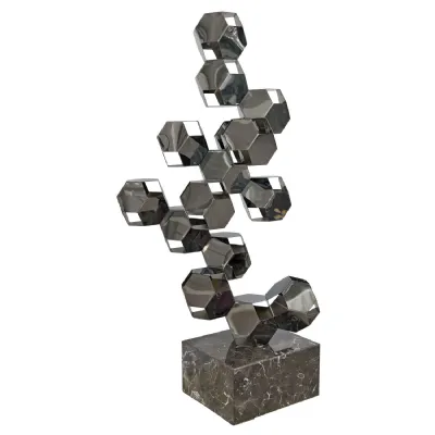Rhombic Dodecahedron Tower Sculpture