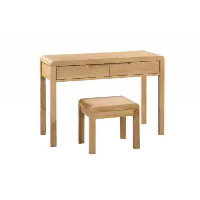 Curve 2 Drawer Dressing Table And Stool