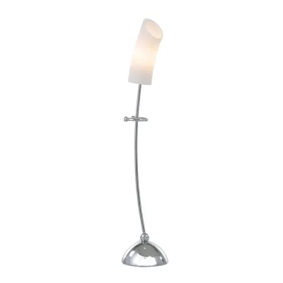 Lucia Table Lamp With In Line Switch 1 Light G9 Polished Chrome Frosted Glass