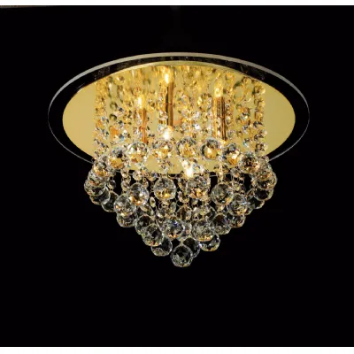 Atla Ceiling 4 Light G9 French Gold Crystal