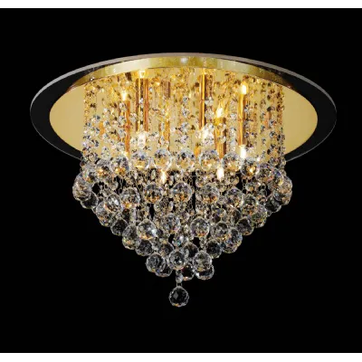 Atla Ceiling 6 Light G9 French Gold Crystal