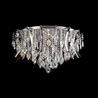 Mios Ceiling 15 Light G4 Polished Chrome Crystal, NOT LED CFL Compatible