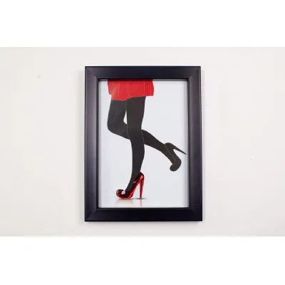 (DH) Glamour Red Shoes, Black Frame, Red Crystal