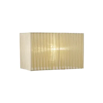 Florence Rectangle Organza Shade, 400x210x260mm Cream, For Floor Lamp
