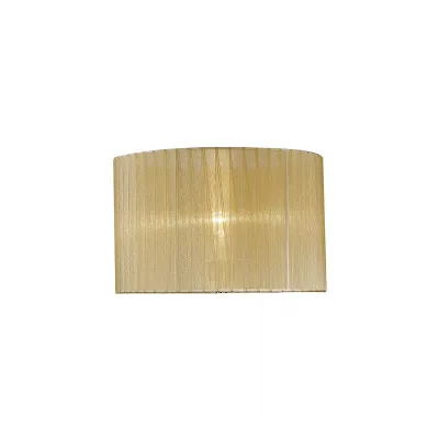 Florence Round Organza Shade Soft Bronze 360mm x 230mm, Suitable For Table Lamp