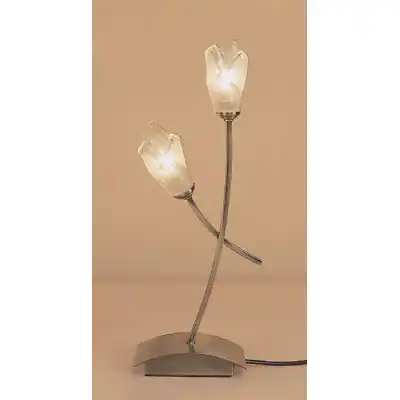 Pietra Table Lamp 2 Light G9, Antique Brass