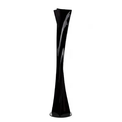 Twist LED Floor Lamp 18W 3000K, Gloss Black Polished Chrome COLLECTION ONLY, 3yrs Warranty, Base Packed Separately Item Weight: 18.5kg