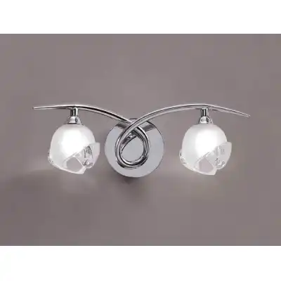 Fragma Wall Lamp Switched 2 Light G9, Polished Chrome