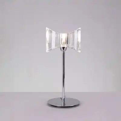 Kromo Table Lamp 1 Light G9 Sraight Frame, Polished Chrome