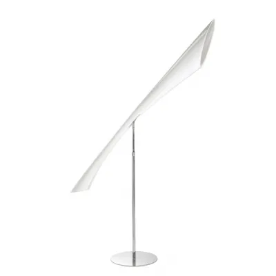 Pop Floor Lamp 3 Light E27, Gloss White White Acrylic Polished Chrome COLLECTION ONLY, CFL Lamps INCLUDED Item Weight: 34.2kg