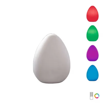 Huevo Egg Battery Operated Table Lamp Induction LED RGB Outdoor IP65, 120lm, Opal White, 2yrs Warranty