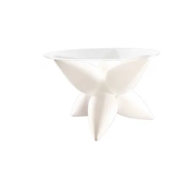 Palma Table 6 Light E27 Outdoor Glass, IP44, Opal White Clear Glass