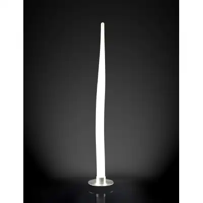 Estalacta Floor Lamp 1 Light Small Indoor, Silver Opal White