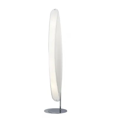 Pasion Floor Lamp 6 Light E27, Gloss White White Acrylic Polished Chrome, CFL Lamps INCLUDED (COLLECTION ONLY)