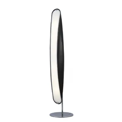 Pasion Floor Lamp 6 Light E27, Gloss Black White Acrylic Polished Chrome, CFL Lamps INCLUDED (COLLECTION ONLY)