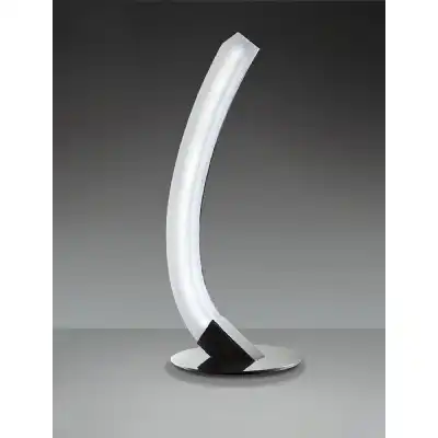 On Table Lamp Right 5W LED 3000K, 500lm, Polished Chrome Frosted Acrylic, 3yrs Warranty