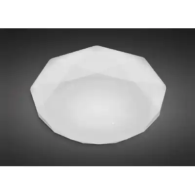 Diamante Flush Ceiling 30W LED 3000K,3000lm,White Acrylic,3yrs Warranty