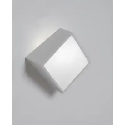 Mini IP44 Wall Light Square 2x5W G9 LED (not incl.), Silver