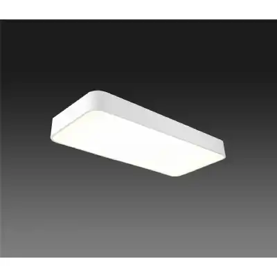 Cumbuco Flush Rectangular, 3000lm, 50W LED 4000K White, Acrylic, 3yrs Warranty