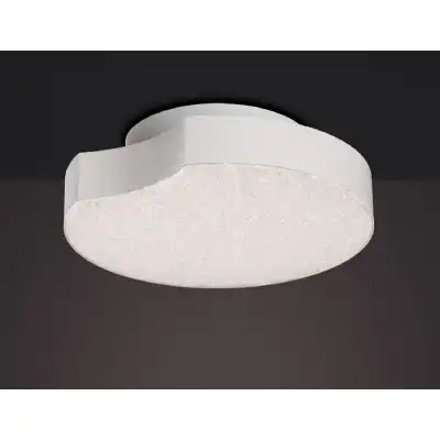 Lunas Flush Ceiling Wall Light 25cm Diameter 14W LED 3000K, 720lm, White, 3yrs Warranty