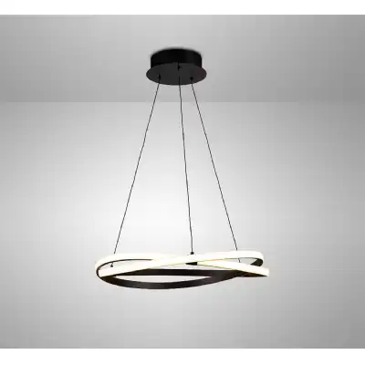 Infinity Brown Oxide Dimmable Pendant 42W LED 2800K, 3400lm, Brown Oxide White Acrylic, 3yrs Warranty