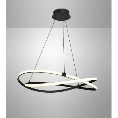 Infinity Brown Oxide Dimmable Pendant 60W LED 2800K, 4500lm, Brown Oxide White Acrylic, 3yrs Warranty