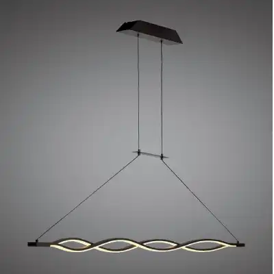 Sahara Linear Pendant 36W LED 2800K, 2520lm, Dimmable Frosted Acrylic, Brown Oxide, 3yrs Warranty