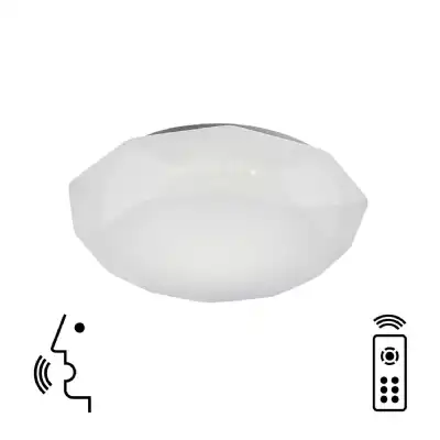 Diamante Smart Ceiling, 56W LED, 3000 5000K Tuneable White, 4000lm, Remote Control, APP, Alexa And Google Voice Control, White, 3yrs Warranty