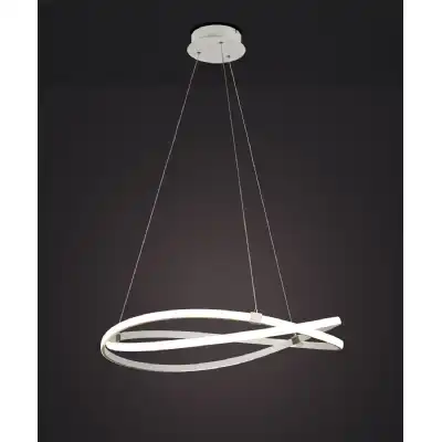 Infinity Blanco Pendant 60W LED 2800K, 4500lm, Dimmable White White Acrylic, 3yrs Warranty