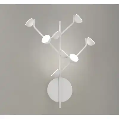 Adn 8 Light Wall Lamp, 24W LED, 3000K, 1320lm, White, 3yrs Warranty