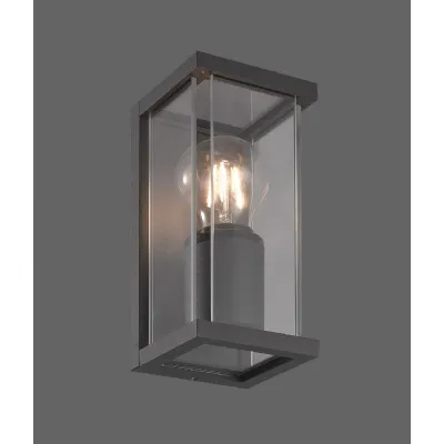 Meribel Wall Lamp, 1 x E27, IP54, Graphite, 2 Years Warranty