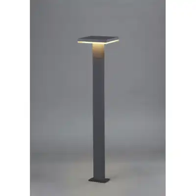 Tignes Pillar Lamp, 10W LED, 3000K, 700lm, IP54, Anthracite, 3yrs Warranty