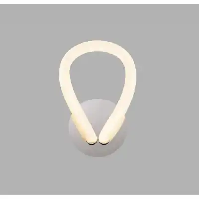 Knot II Switched Wall Lamp, 12W LED, 3000K, 900lm, IP20, Chrome, 3yrs Warranty