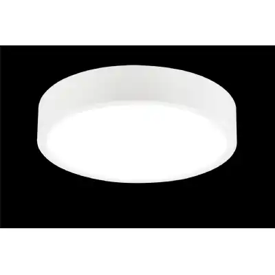 Saona 30cm Round LED Surface Flush Fitting,30W,4000K,2700lm,Matt White Frosted Acrylic,3yrs Warranty