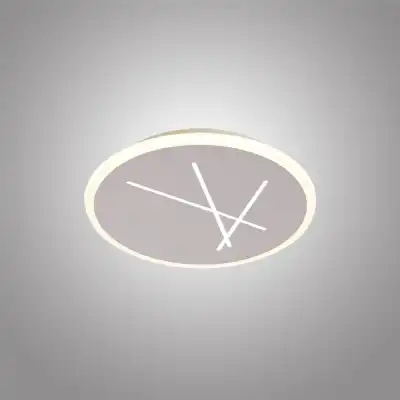 Kenzo Ceiling 37cm Round, 30W LED, 4000K, 2100lm, Sand White, 3yrs Warranty