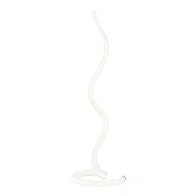 Adaggio Iris Crystal Floor Lamp, 25W LED, 3000K, 2000lm, Polished Chrome Frosted White, COLLECTION ONLY, Made In Spain, 3yrs Warranty
