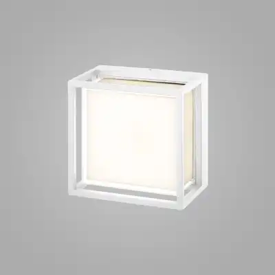 Chamonix Square Ceiling Wall Light, 9W LED, 3000K, 725lm, IP65, White, 3yrs Warranty