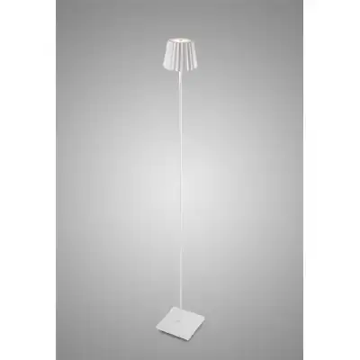 K2 Floor Lamp, 2.2W LED, 3000K, 188lm, IP54, USB Charging Cable Included, White, 3yrs Warranty
