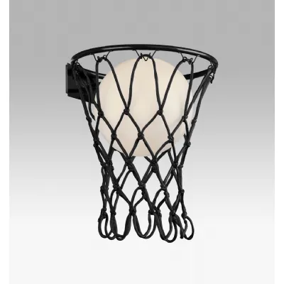 Basketball Hoop Designer Wall Lamp in Black