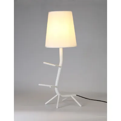 Centipede Table Lamp With Shade, 1 x E27, White